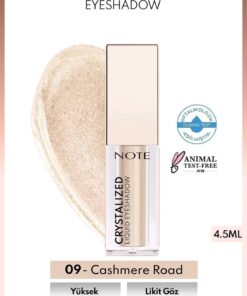 Note Cosmetics Crystalized Liquid Eyeshadow Likit Metalik Göz Farı - 09 Cashmere Road
