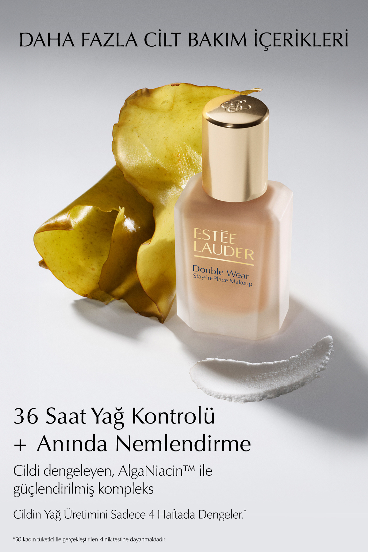 Estee Lauder Double Wear Stay-in-Place Fondöten SPF10 Canlı Mat Bitiş (1N1 IVORY NUDE) 30ml - Görsel 3