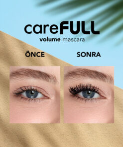 Flormar Hacim Veren Besleyici Maskara (SİYAH) - Carefull Volume - 000 Black - 8682536084093 - Görsel 3