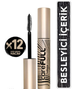 Flormar Hacim Veren Besleyici Maskara (SİYAH) - Carefull Volume - 000 Black - 8682536084093
