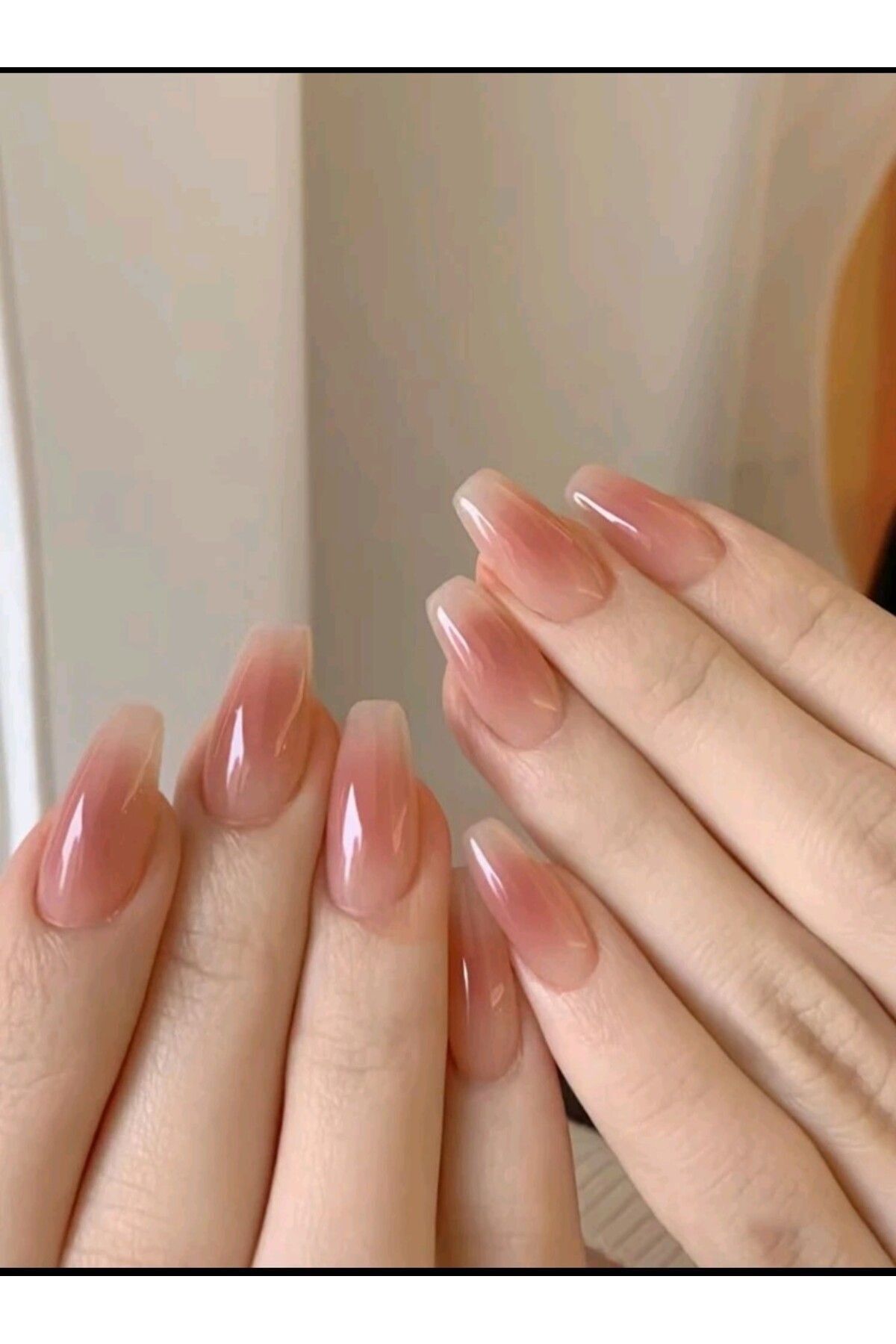 ELNİL BUTİK 24 Lü Takma Tırnak Setleri Orta Ebat Model Düz Pembe