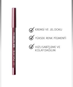 Alternative view of Note Cosmetics Silk Tattoo Liner Suya Dayanıklı İpeksi Jel Göz Kalemi - 04 Deep Wine - Bordo (Mat)