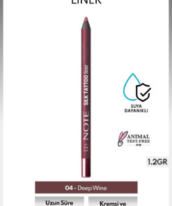 Note Cosmetics Silk Tattoo Liner Suya Dayanıklı İpeksi Jel Göz Kalemi - 04 Deep Wine - Bordo (Mat)