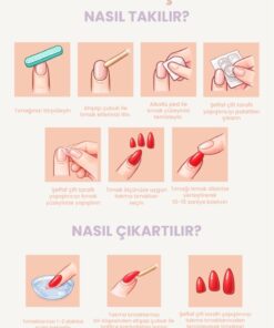 POP Beauty Ayak Takma Tırnak Seti & Zararsız yapıştırıcı POPBeauty10166 - Görsel 3