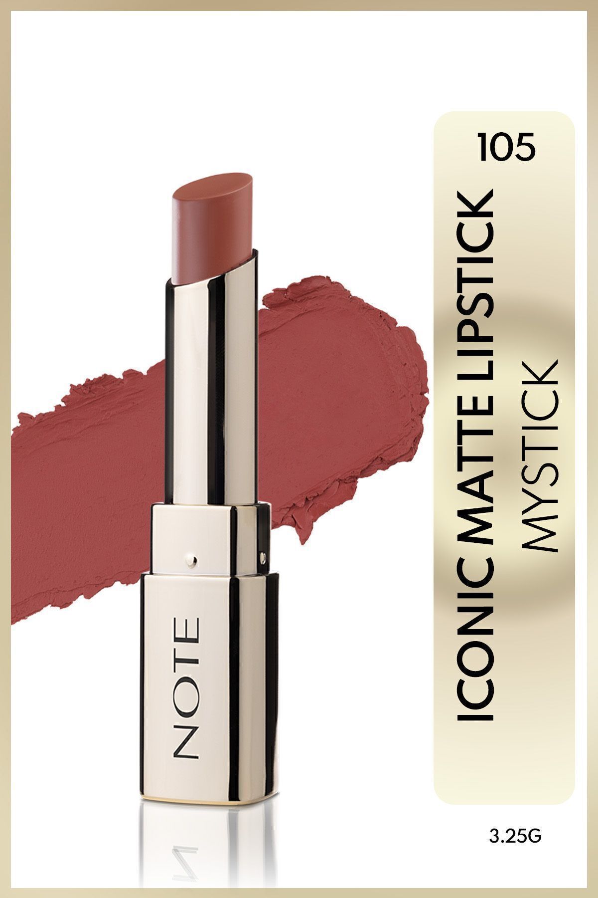 Note Cosmetics Iconic Matte Lipstick Kalıcı Mat Ruj 105 Mystick - Nude
