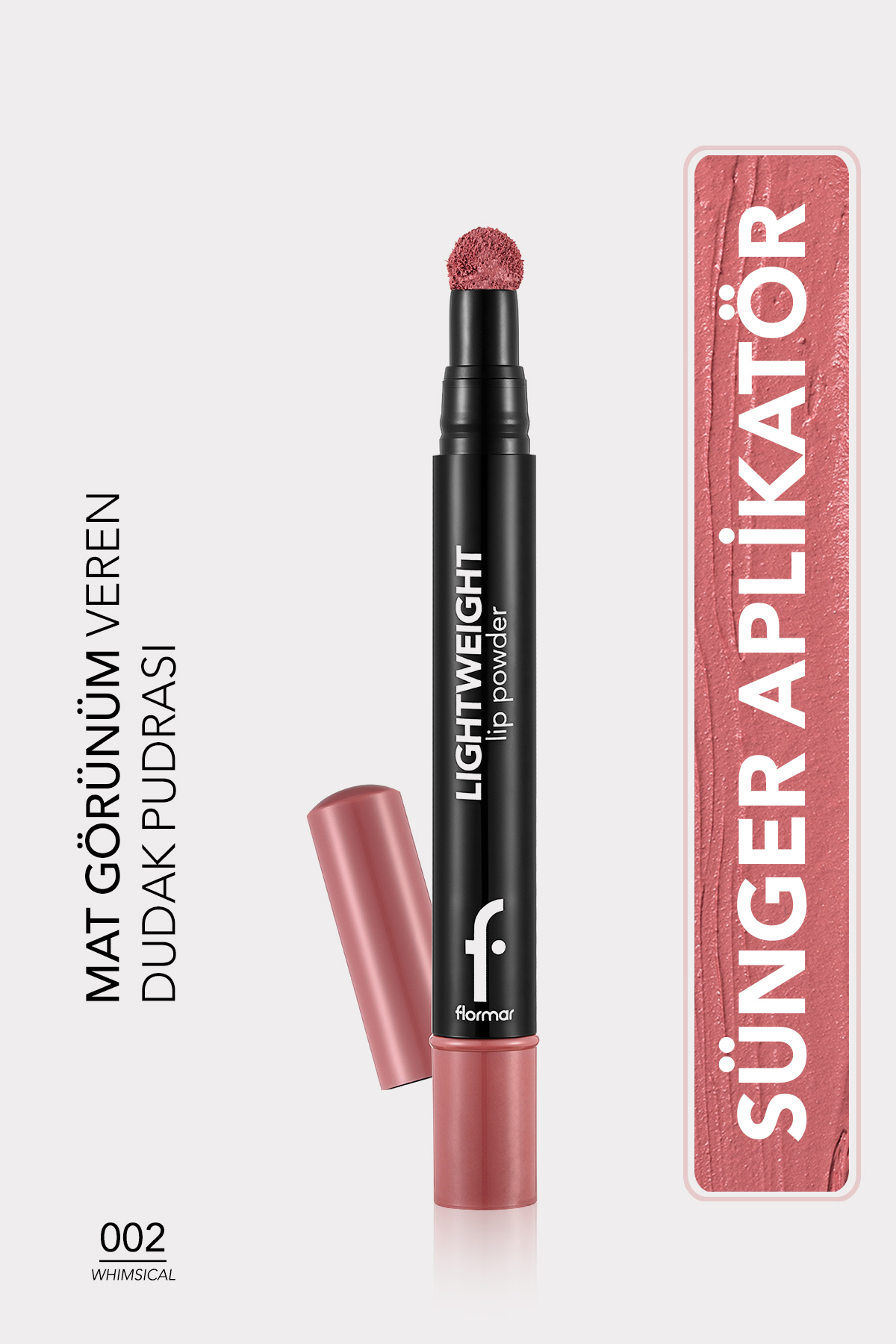 Flormar Lightweight Yarı Transparan & Mat Bitişli Nemlendirici Dudak Pudrası