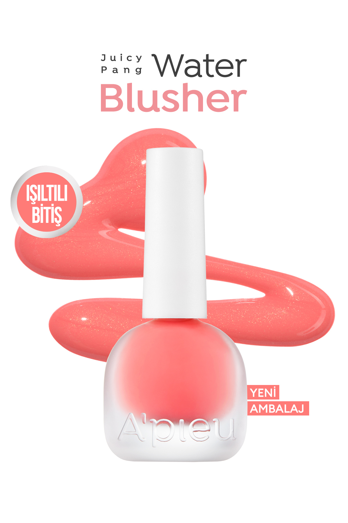 Missha Meyve Özlü, Nemli ve Parlak Bitişli, Doğal Görünümlü Likit Allık APIEU Juicy-Pang Water Blusher PK04