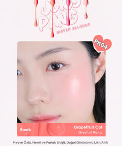 Alternative view of Missha Meyve Özlü, Nemli ve Parlak Bitişli, Doğal Görünümlü Likit Allık APIEU Juicy-Pang Water Blusher PK04