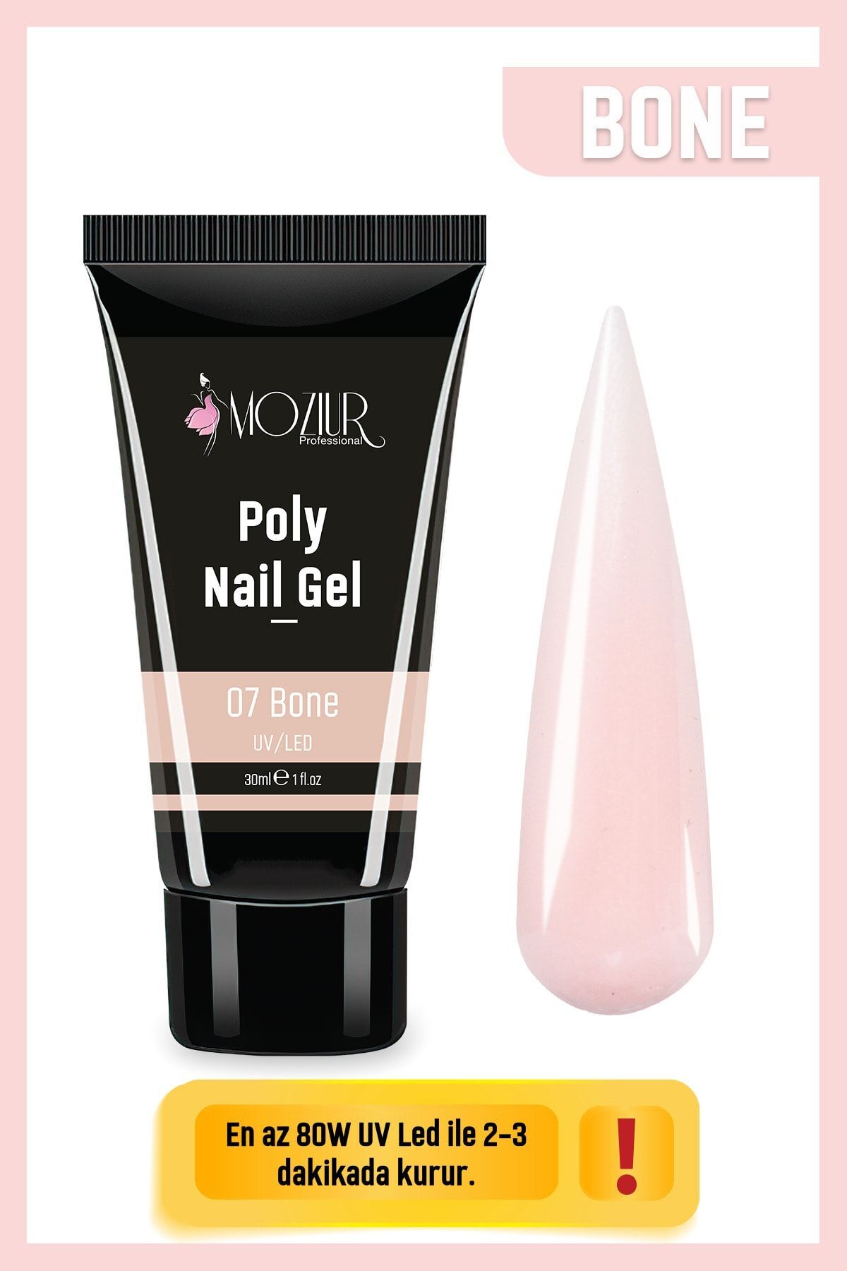 MOZIUR Poly Jel 30ml Natural - Görsel 3