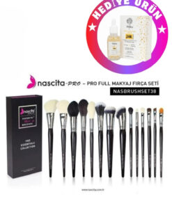 Nascita Pro Essentials Collection Fırça Seti 38 + 24K Altın Parçacıklı Kırışıklık Karşıtı Kolajen Serum 30 m