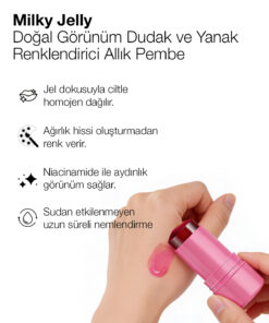 Alternative view of PROCSIN Milky Jelly Doğal Görünüm Dudak ve Yanak Renklendirici Allık Pembe (Pink) 5 GR