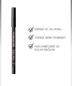 Alternative view of Note Cosmetics Silk Tattoo Liner Suya Dayanıklı İpeksi Jel Göz Kalemi - 01 Midnight - Siyah (Mat)