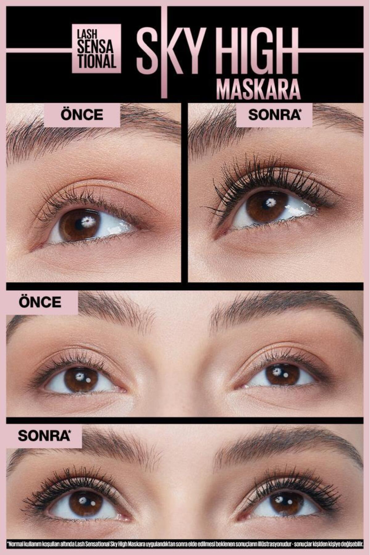 Maybelline New York Lash Sensational Sky High Suya Dayanıklı Waterproof Maskara - Görsel 3