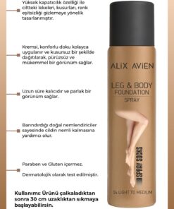 Alternative view of Alix Avien Bacak Fondöteni Light to Medium Bronzlaştırıcı Etki Sprey Çorap - Leg & Body Foundation 75 ml