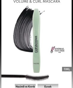 Note Cosmetics Curvaceous Hacim ve Kıvırma Etkili Maskara - Siyah