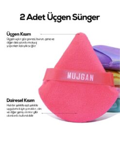 Alternative view of MUJGAN 2'li Üçgen Makyaj Süngeri Pembe