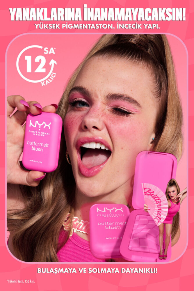NYX Professional Makeup Buttermelt Blush Kremsi Pudra Allık - 02 Butta Together - Görsel 3