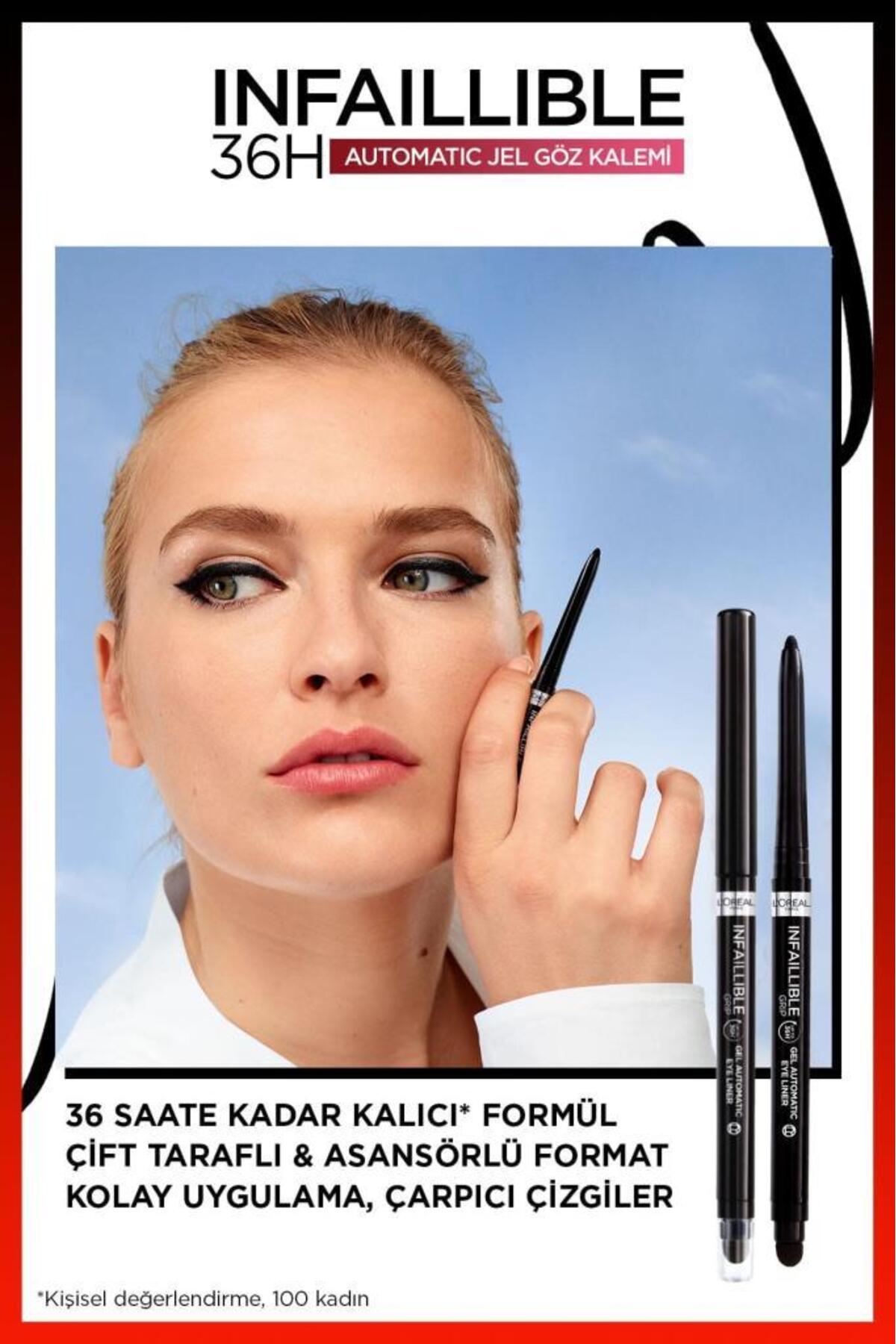 L'Oreal Paris L'Oréal Paris Automatic Jel Infaillible Göz Kalemi - 13 Velvet Bordeaux - Görsel 3