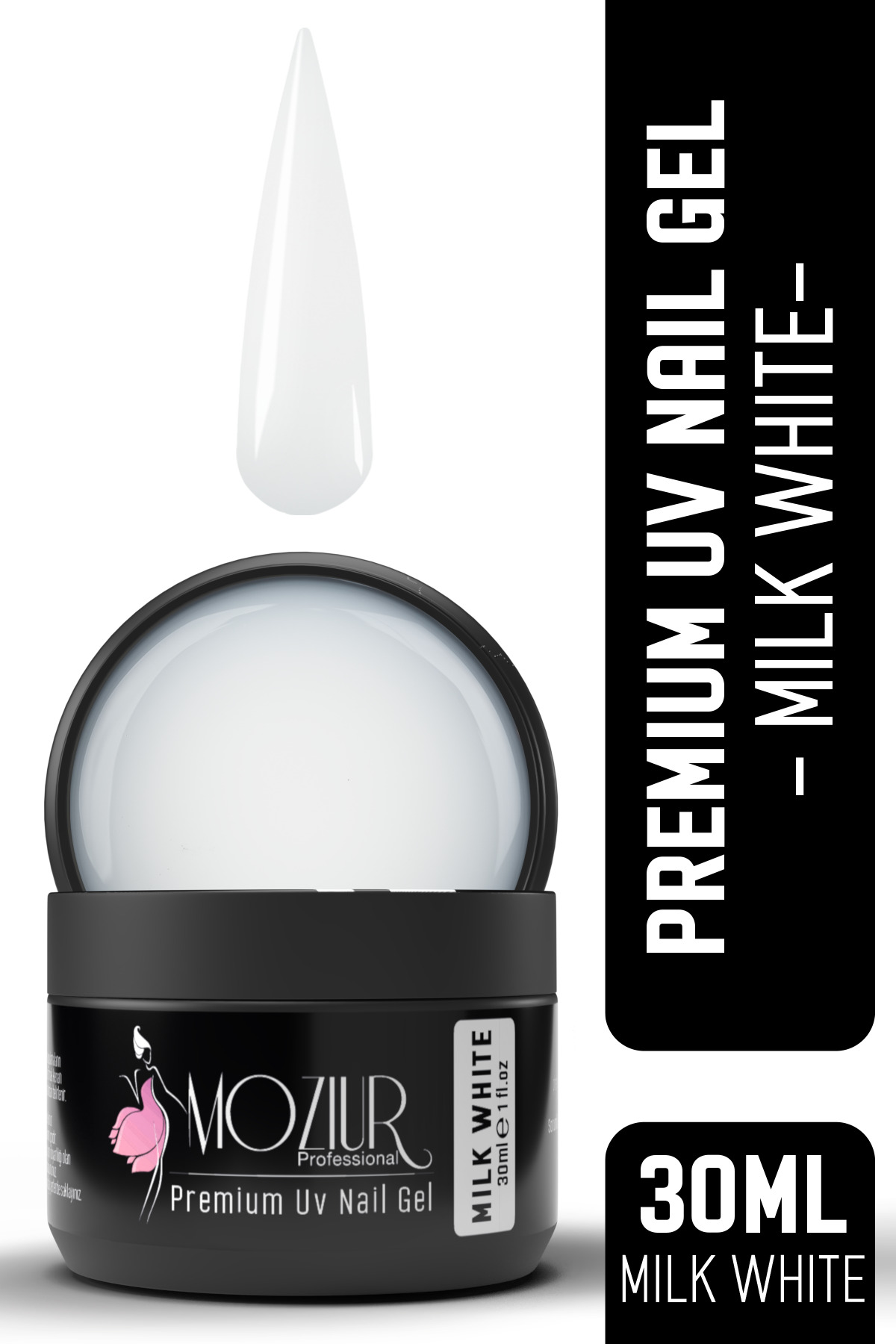 MOZIUR UV/ Builder Nail Jel Premium 30ml - Görsel 3