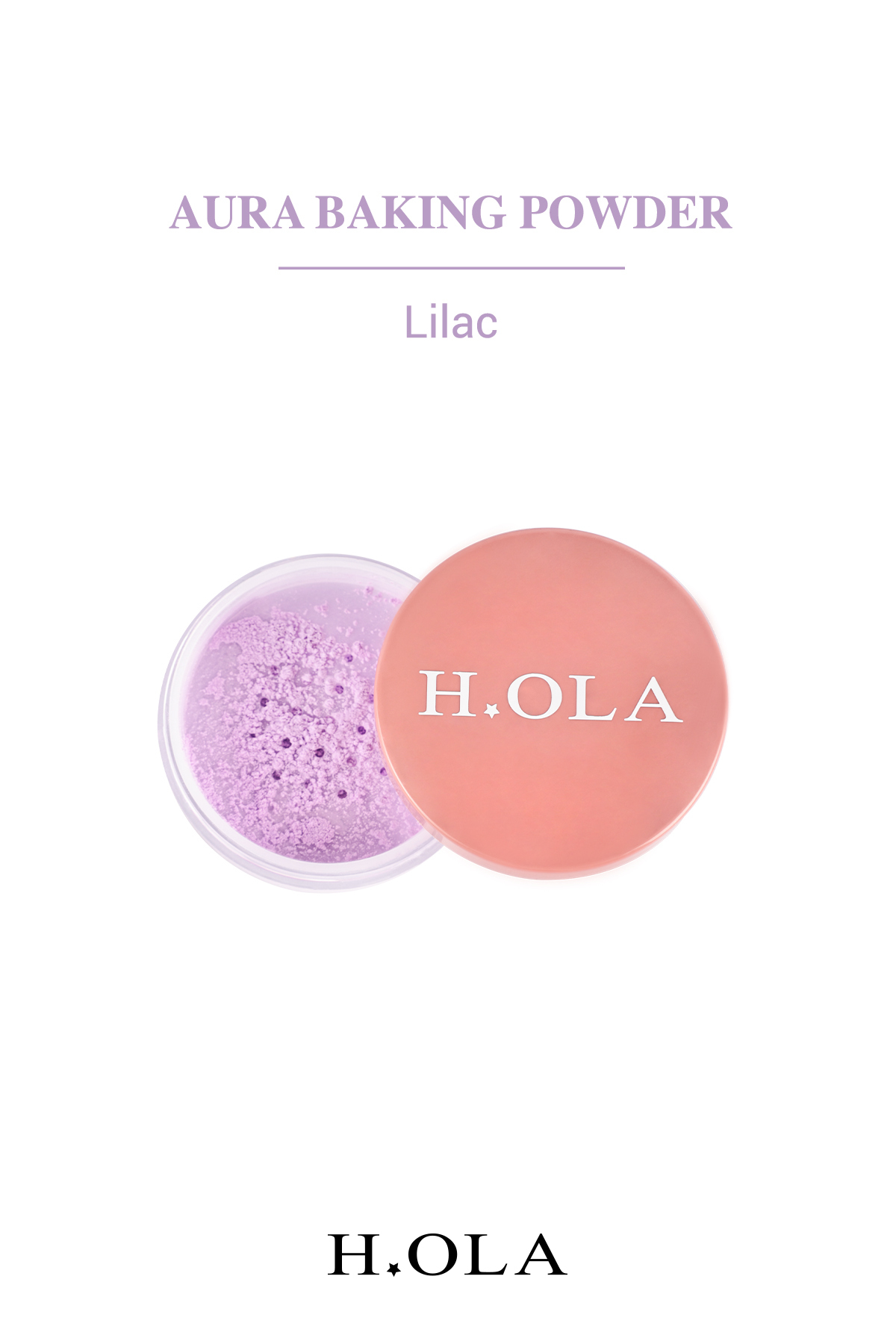 h.OLA Baking Powder | Makyaj Sabitleyici Toz Pudra | Lilac (Mor)