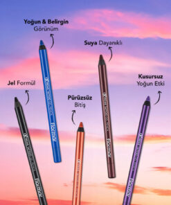 Flormar Işıltılı Kalıcı Göz Kalemi (PEMBE-TEN) - Extreme Tattoo Gel Pencil - 010 Dusty Plum - 8682536041171 - Görsel 3