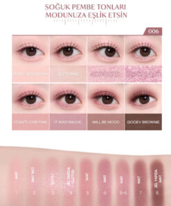 PERIPERA 5 Farklı Dokulu Far Paleti PERIPERA All Take Mood Palette 006 I'm The Mauve Queen Around Here - Görsel 3