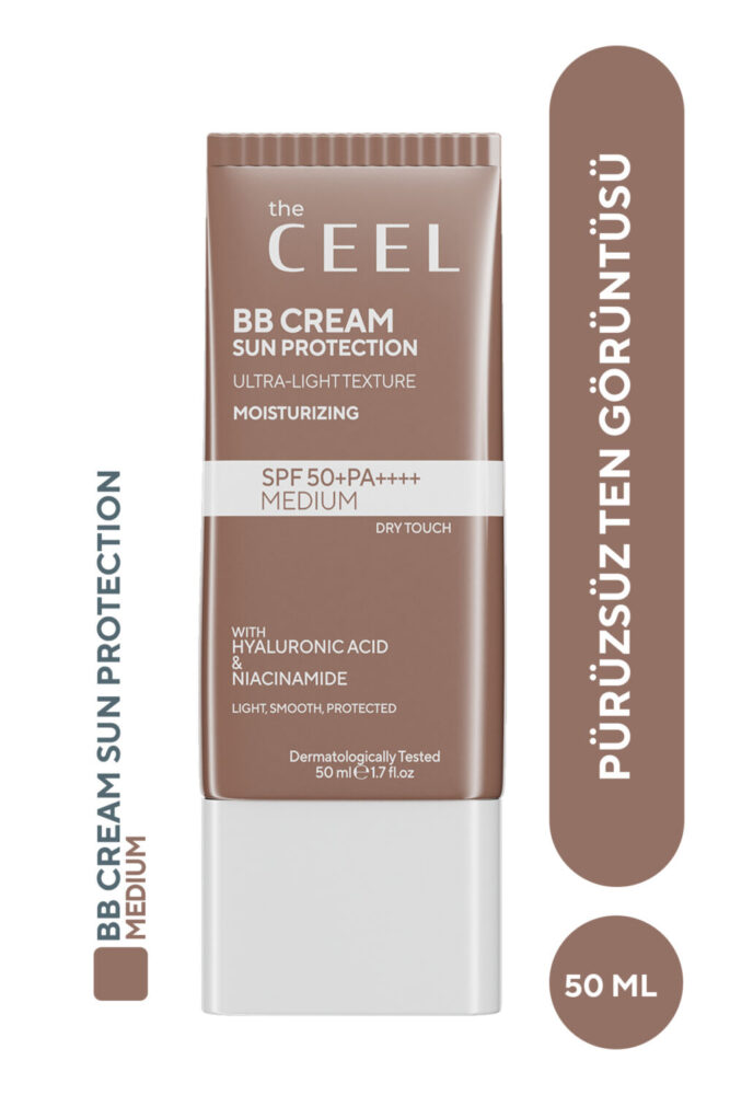 The Ceel BB Krem Medium SPF 50+ PA++++ Güneş Korumalı Leke Karşıtı ve Nemlendirici Etkili 50 ml