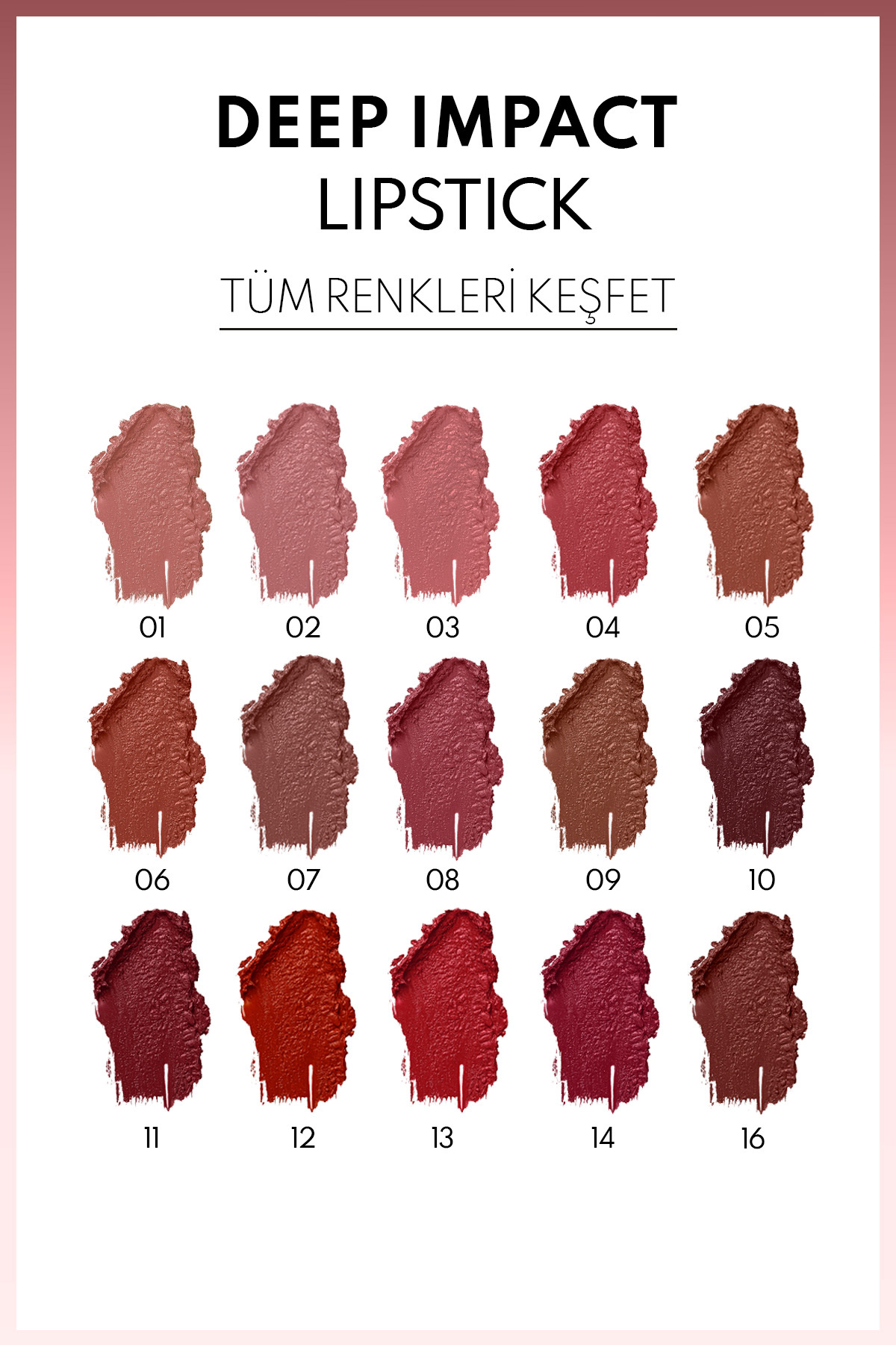 Note Cosmetics Deep Impact Lipstick Kremsi Dokulu Yarı Parlak Ruj 08 Sophisticate Burgundy - Kırmızı - Görsel 3