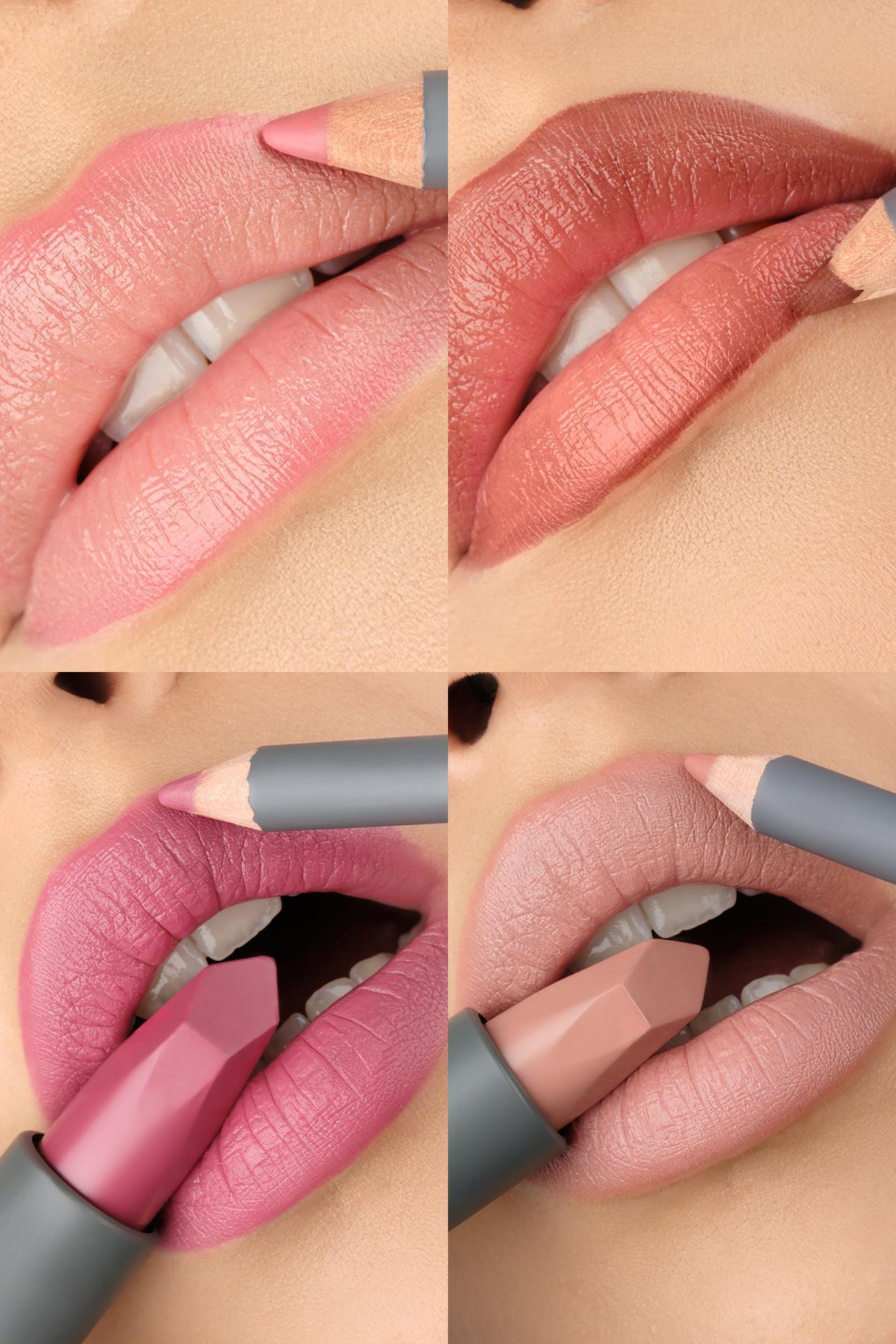 Alix Avien Uzun Süre Kalıcı Dağılma Yapmayan Nemlendirici Dudak Kalemi - Lipliner Pencil 06 Soft Brown - Görsel 3