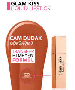 Flormar Glam Kiss Yüksek Pigmentli & Nemlendirici Cam Dudak Görünümlü Parlak Bitişli Ruj - Görsel 3