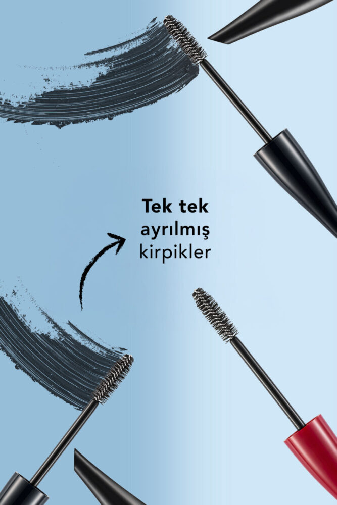 Flormar Hacim Veren Maskara (SİYAH) - Spider Lash Mascara - 001 Deep Black - 8690604110643 - Görsel 2