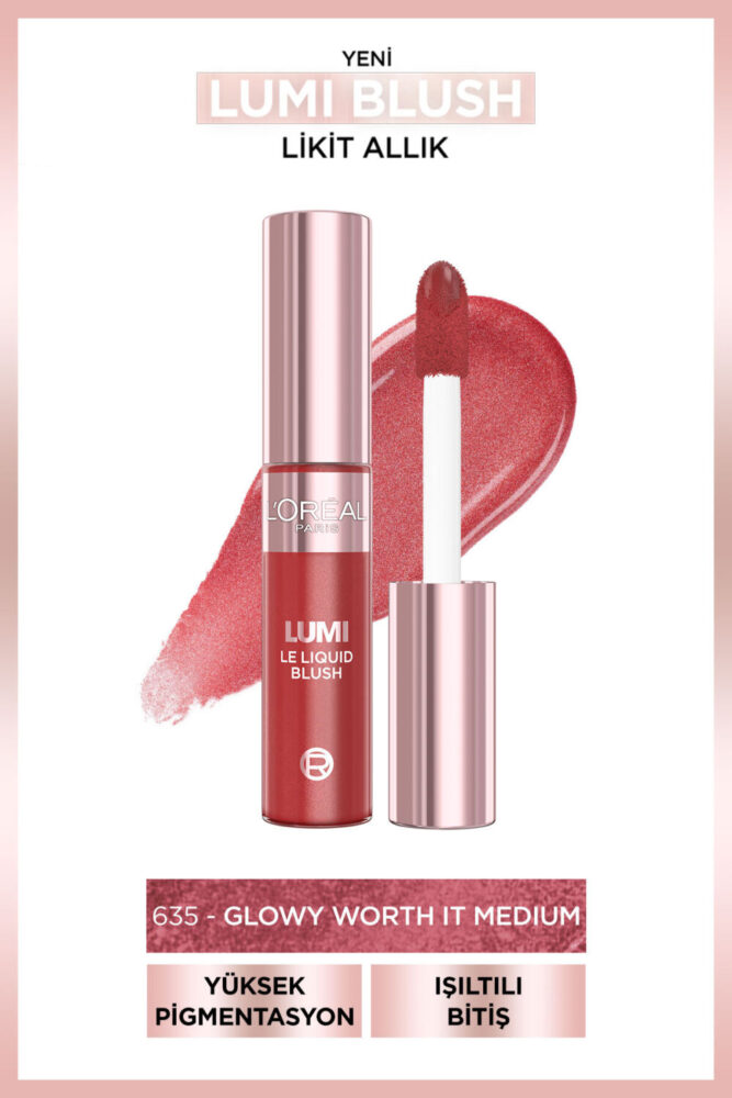 L'Oreal Paris L'Oréal Paris Lumi Blush Likit Allık - 635 Glowy Worth It Medium