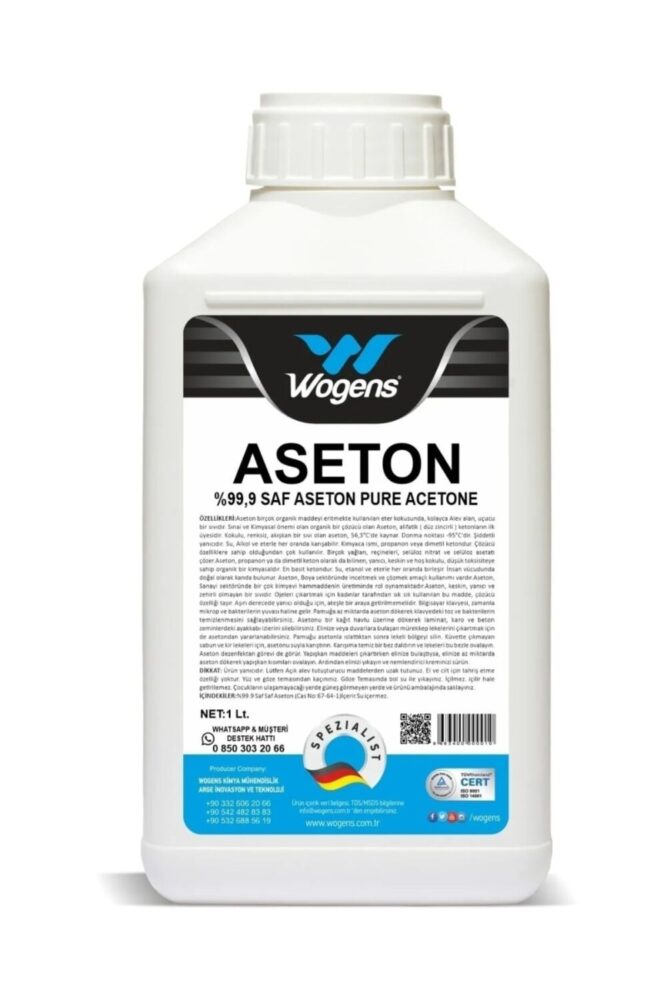 Wogens Saf Aseton .9 1 Lt.