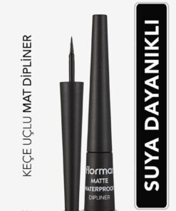 Flormar Suya Dayanıklı Mat Dipliner (SİYAH) - Waterproof Dipliner - 001 Black - 8690604536481