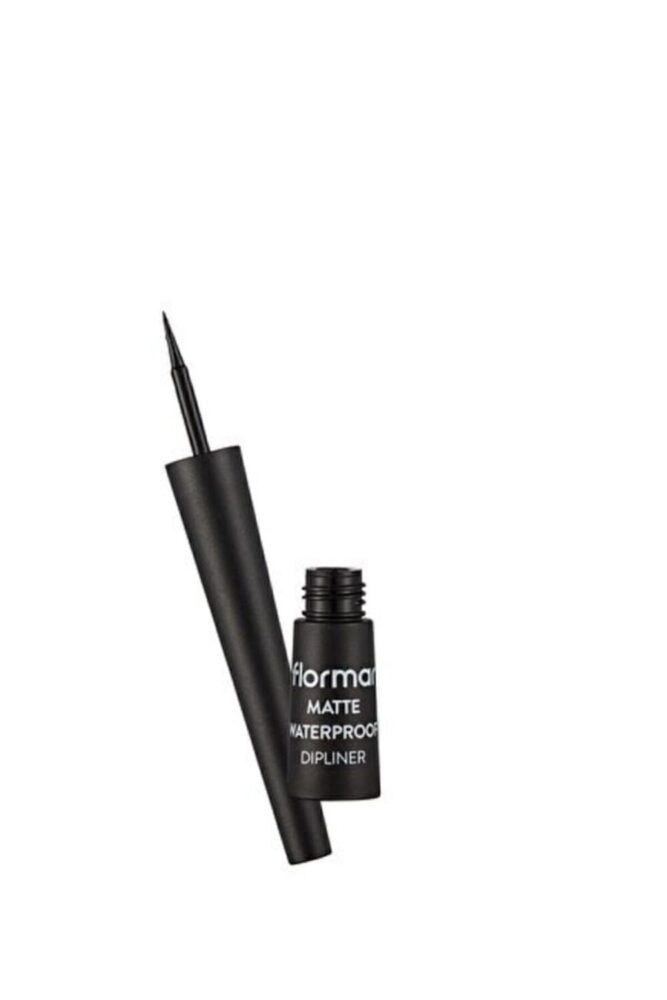 Flormar Suya Dayanıklı Mat Dipliner (SİYAH) - Waterproof Dipliner - 001 Black - 8690604536481 - Görsel 2