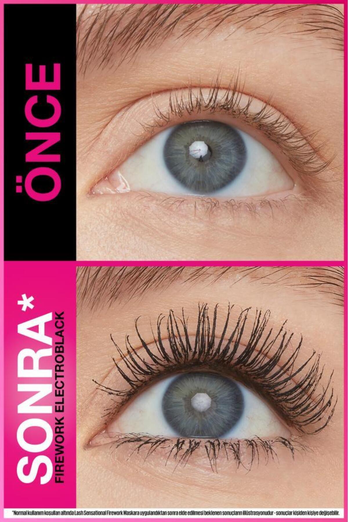 Maybelline New York Lash Sensational Firework Electro Black Maskara - Görsel 3