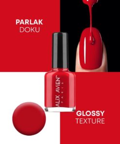 Alix Avien Kan Kırmızı Oje 15 - Yüksek Pigmentli Uzun Süreli Kalıcılık Hızlı Kuruma - Nail Lacquer 15