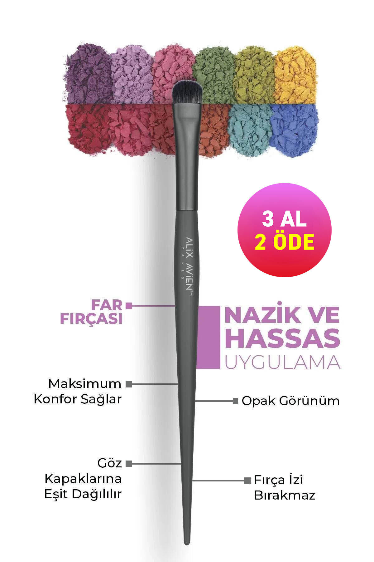 Alix Avien Gölgelendirme Far Fırçası - Eyeshadow Brush