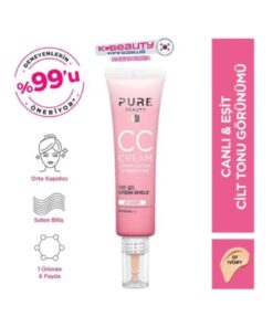 PURE BEAUTY CC Krem Spf50 Pa+++ Ivory 30 ml