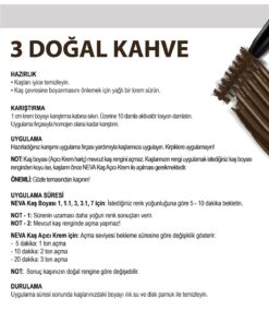 Neva Kaş Boyası Seti (vegan) 3 DOĞAL KAHVE - Natural Brown - Görsel 3