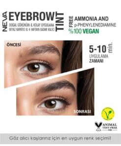 Alternative view of Neva Kaş Boyası Seti (vegan) 3 DOĞAL KAHVE - Natural Brown