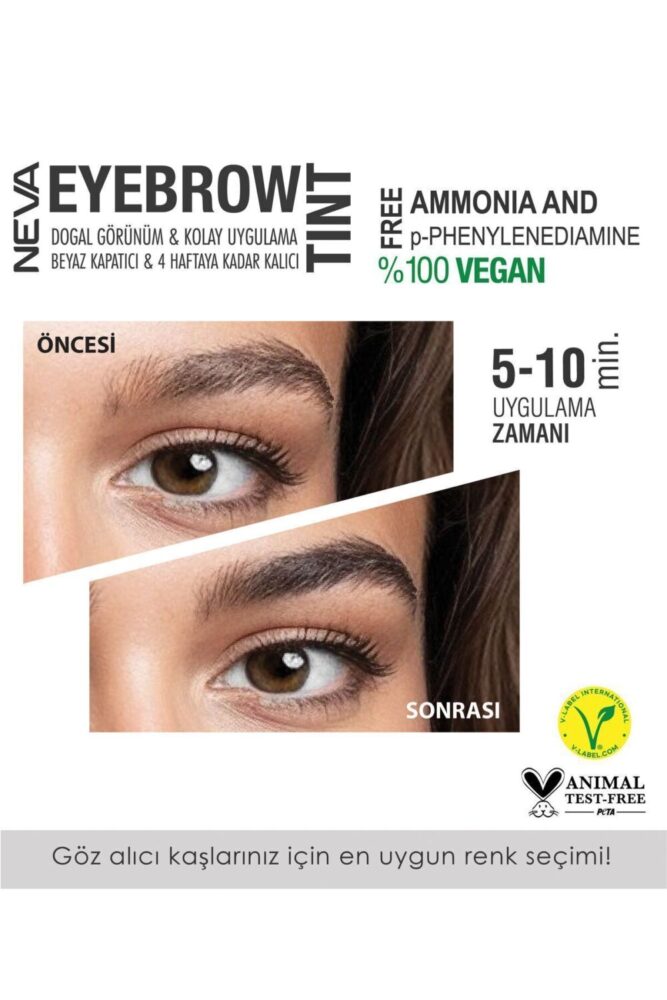 Neva Kaş Boyası Seti (vegan) 3 DOĞAL KAHVE - Natural Brown - Görsel 2