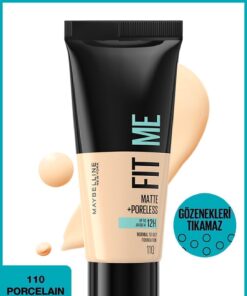 Maybelline New York Fit Me Matte+poreless Fondöten - 110 Porcelain