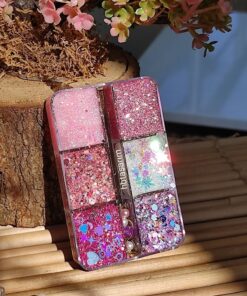hbtasarim Glitter Göz Farı -yüz Ve Vücut Simi Paleti Pembe Göz Farı Parlak Glitter - Görsel 3