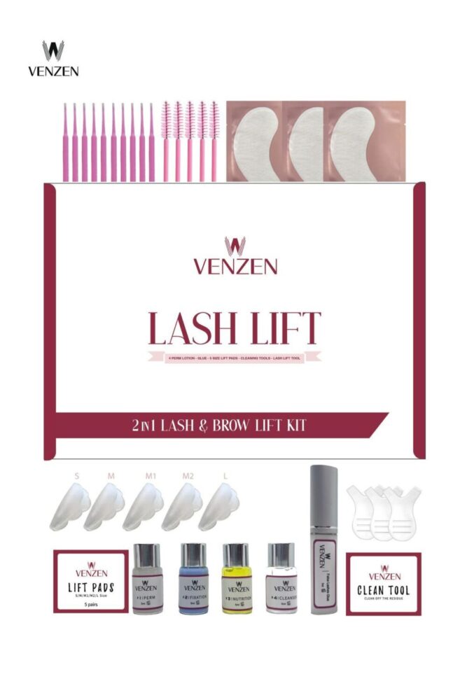 Venzen 2in1 Lash Lift, Kirpik Lifting Seti, Kirpik Perma ve Kaş Laminasyon seti (Full Set)