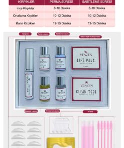 Alternative view of Venzen 2in1 Lash Lift, Kirpik Lifting Seti, Kirpik Perma ve Kaş Laminasyon seti (Full Set)