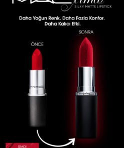 Alternative view of Mac M·A·CXIMAL Silky Matte Lipstick Nemlendirme Etkili Yoğun Renk Sağlayan Ruj - Velvet Teddy
