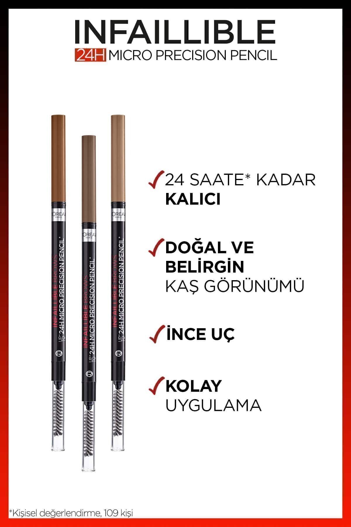 L'Oreal Paris Infaillible 24H Micro Precision Kaş Kalemi - Brunette - Görsel 3