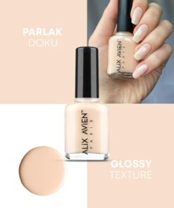 Alix Avien Krem Rengi Oje 06 - Yüksek Pigmentli Uzun Süreli Kalıcılık Hızlı Kuruma - Nail Lacquer 06