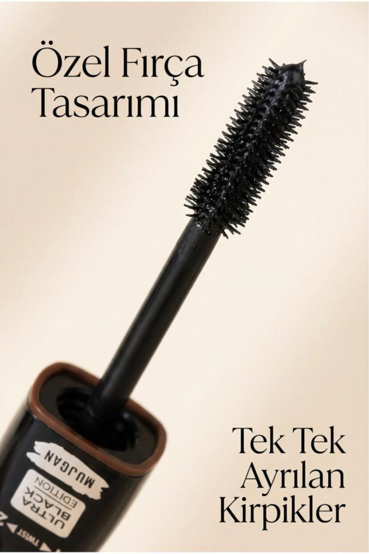 MUJGAN Ultra Black Twist Up Hacim Veren Maskara - Görsel 3